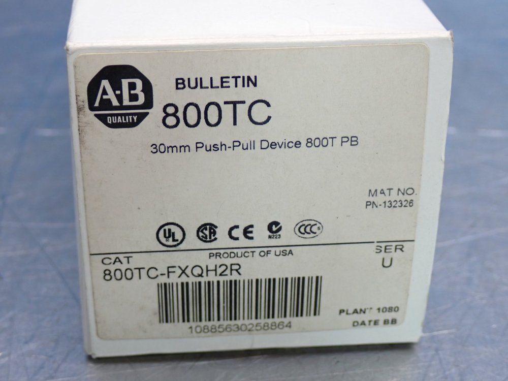 Allen Bradley 30mm Illuminated Push Button - 800tc-fxqh2r