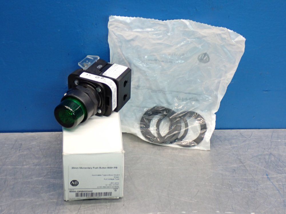 Allen Bradley Momentary Push Button Switch - 800h-qrbh2ga2