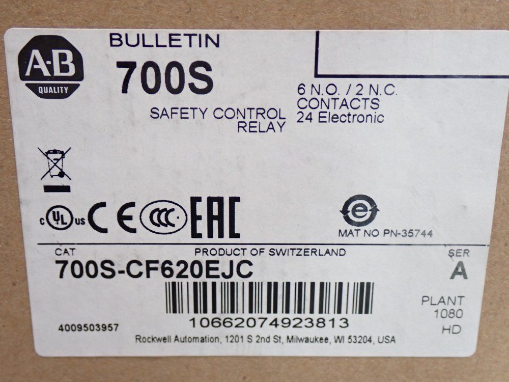 Allen Bradley Safety Control Relay