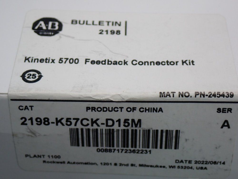 Allen Bradley Kinetix 5700 Universal Feedback Connector Kit - 2198-k57ck-d15m
