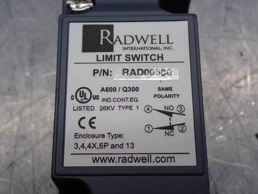 Radwell Heavy Duty Limit Switch Side Plunger - Rad00580