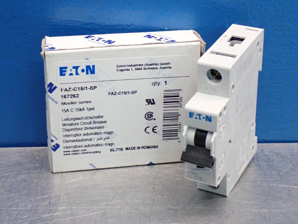 Eaton Miniature Supplementary Protector - Faz-c15/1-sp