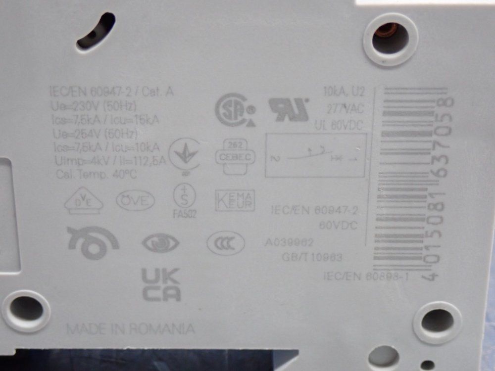 Eaton Miniature Supplementary Protector - Faz-c15/1-sp