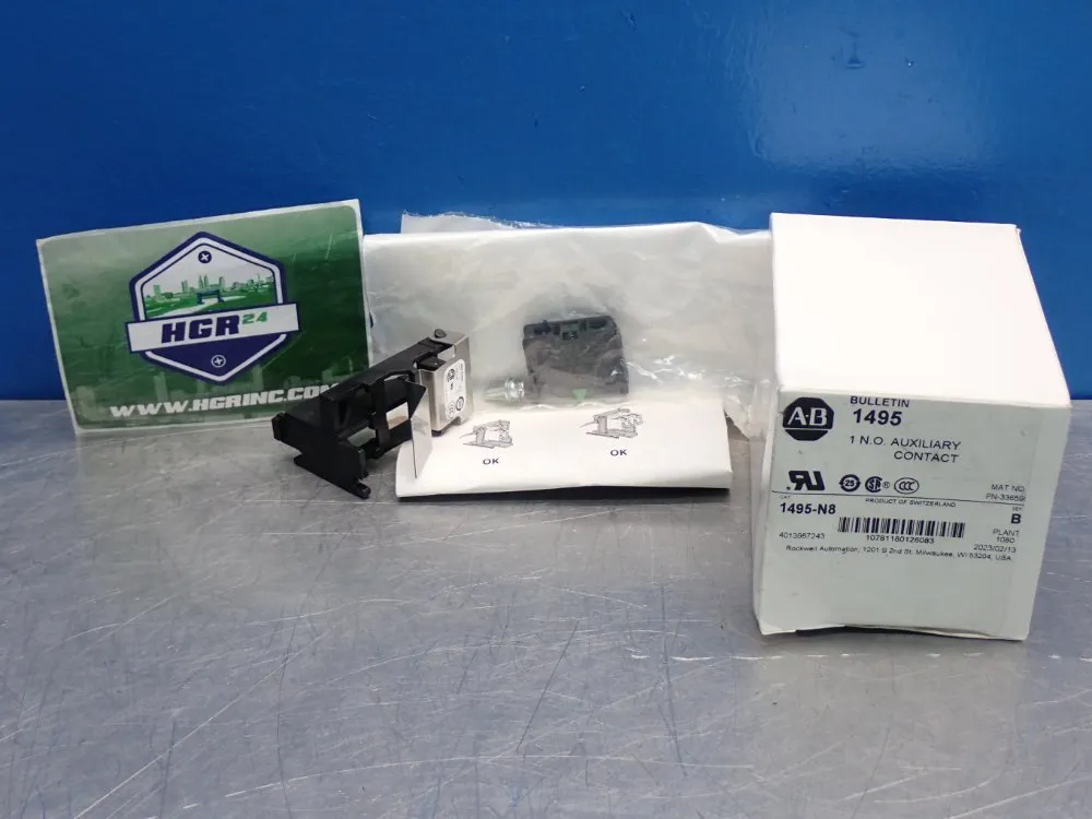 Allen Bradley Auxiliary Contact - 1495-n8