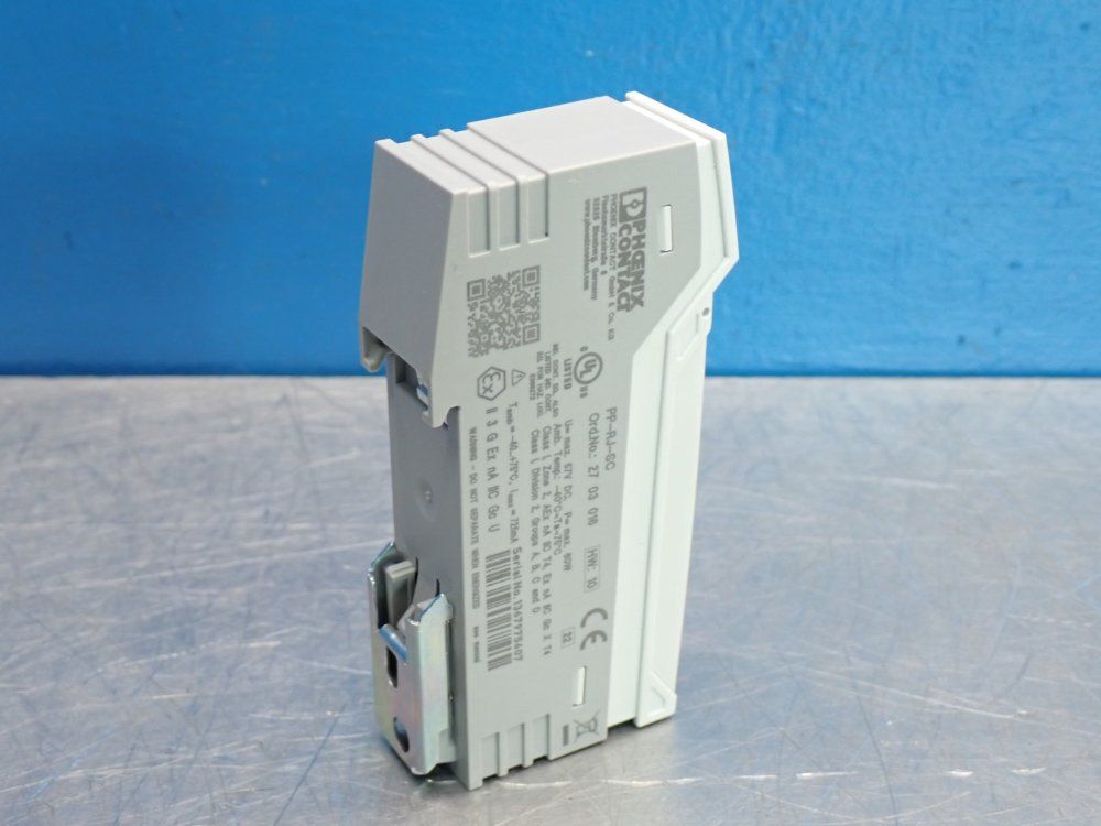 Phoenix Contact 10/100/1000 Mbps Rj45 Jack Screw Connect Cat5e Terminal Block - Pp-rj-sc