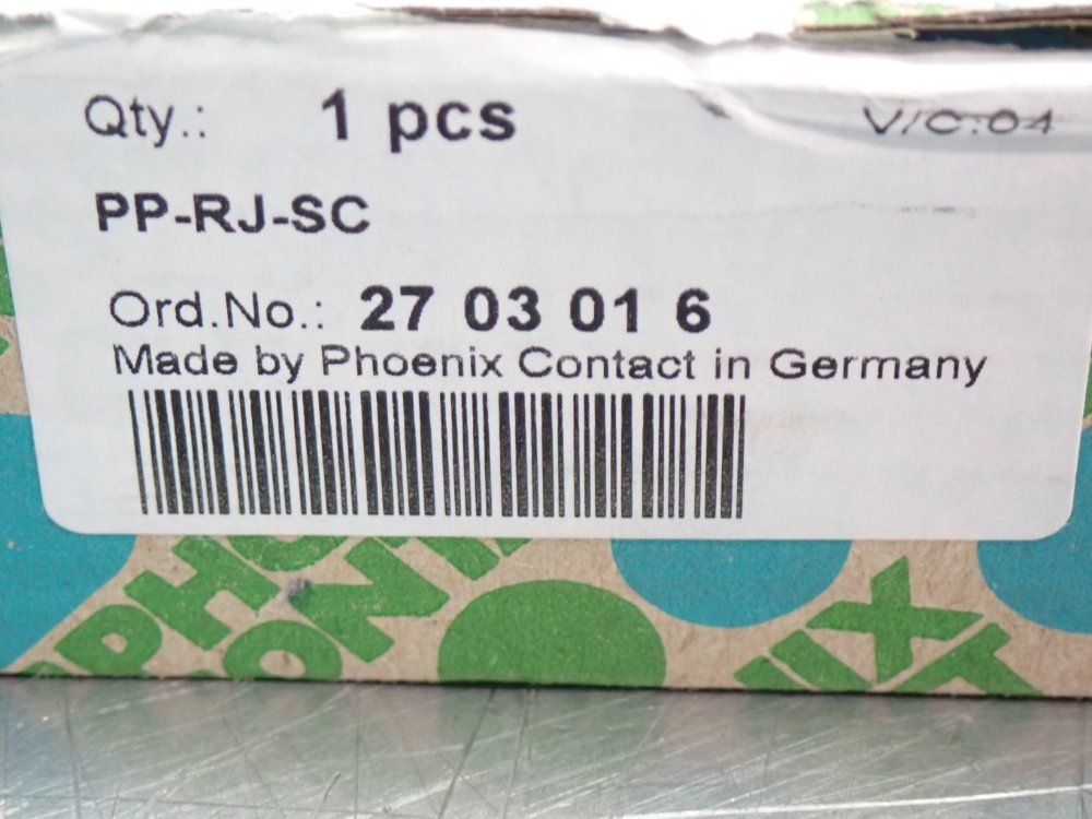 Phoenix Contact 10/100/1000 Mbps Rj45 Jack Screw Connect Cat5e Terminal Block - Pp-rj-sc
