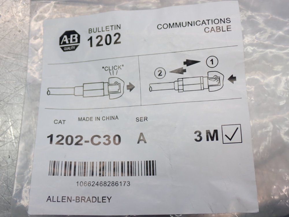 Allen Bradley Scanport Him Connection Cable - 1202-c30
