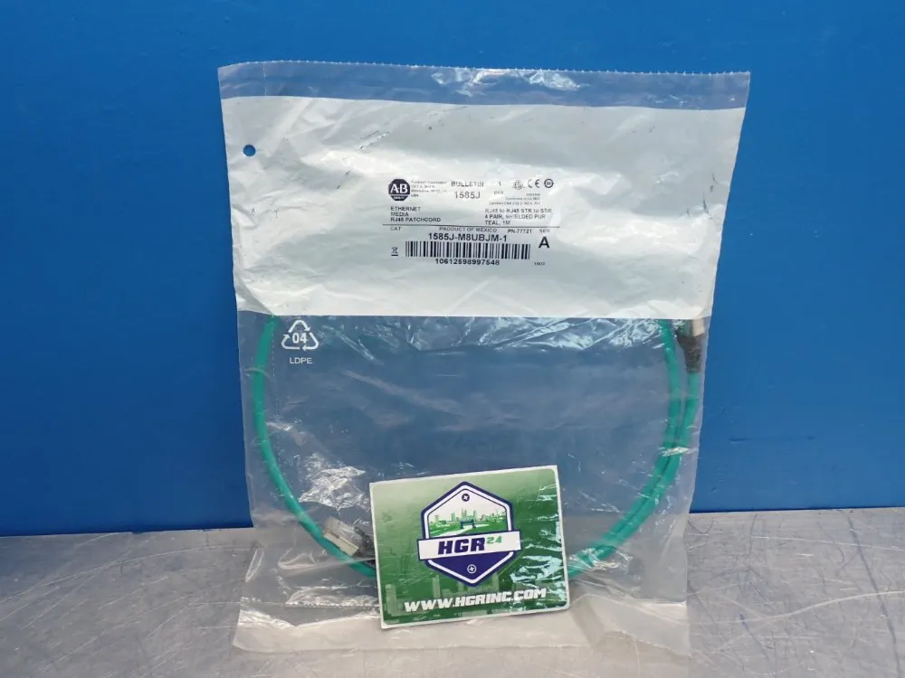 Allen Bradley 100 Mbit/s Rj45 Connection Cable - 1585j-m8ubjm-1