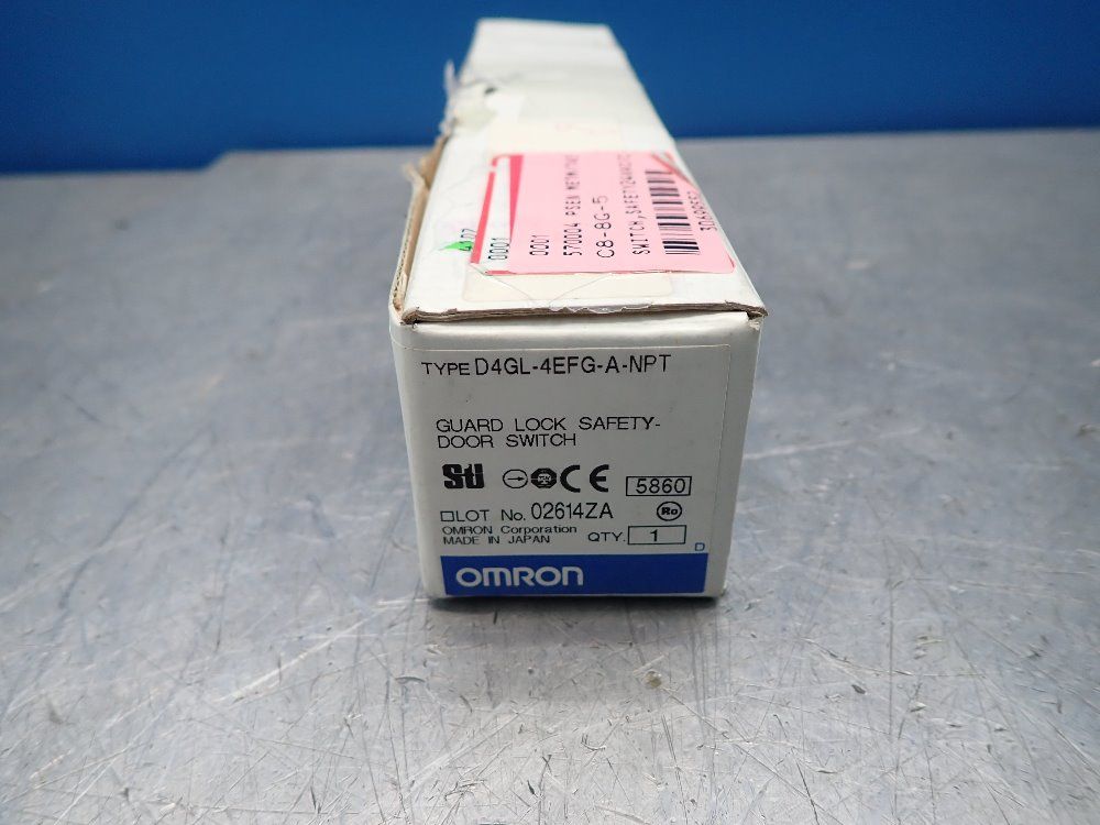 Omron 24 Vdc Solenoid Lock Safety Door-lock Switch - D4gl-4efg-a
