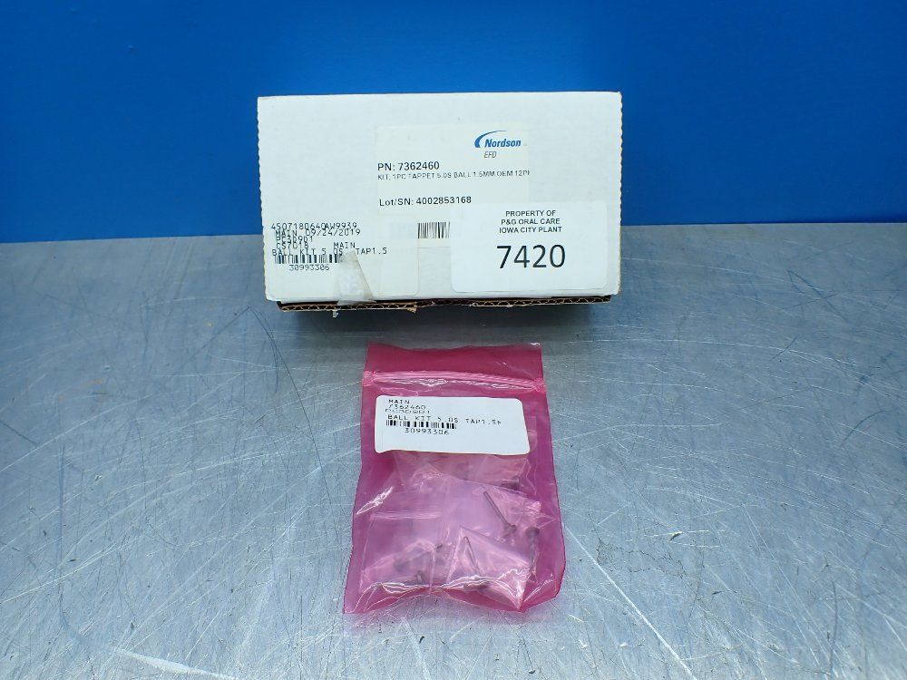 Nordson Tappet 5.0s Ball 1.5mm Oem 12pcs Kit - 7362460