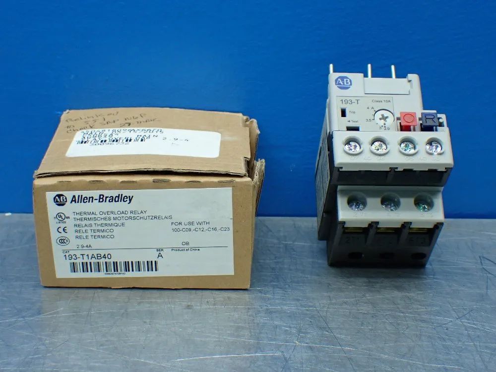 Allen-bradley Thermal Overload Relay - 193-t1ab40
