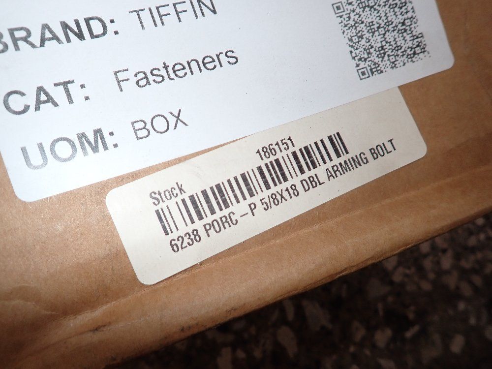 Tiffin 5/8"x18" Double Arming Bolts