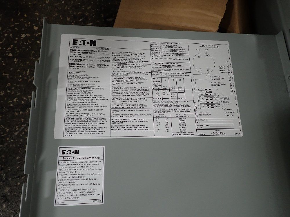 Eaton Outdoor Meter Breaker