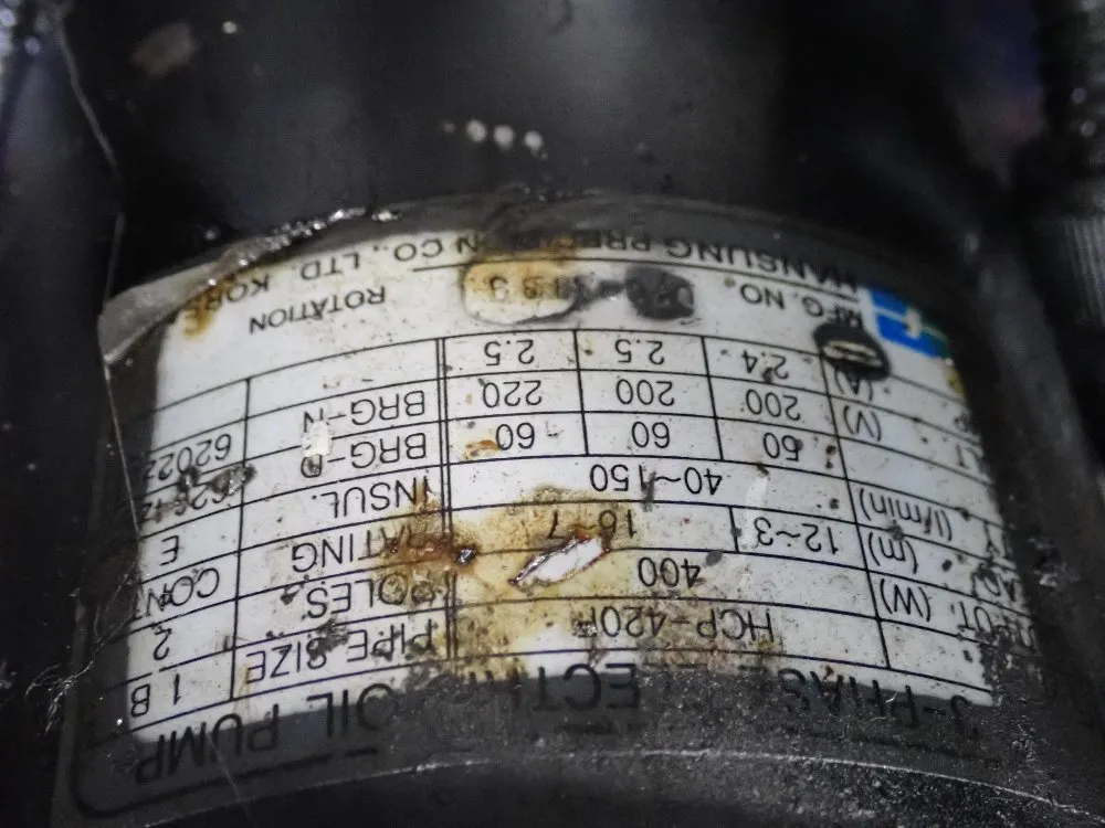 Chip Conveyor/coolant Pump