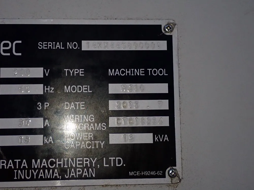 Murata Machinery Cnc Lathe - Mj 60