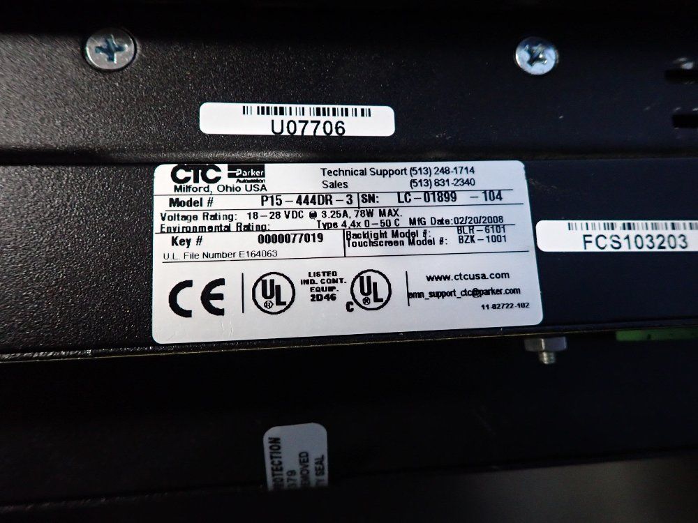 Ctcparker Touchscreen Interface