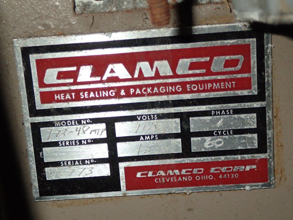 Clamco 22'' X 48'' Conveyorized L - Bar Sealer - 772-48mtp