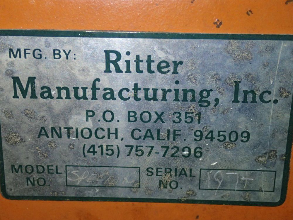 Ritter Mfg. 47'' 9 Spindle Boring Machine - Special