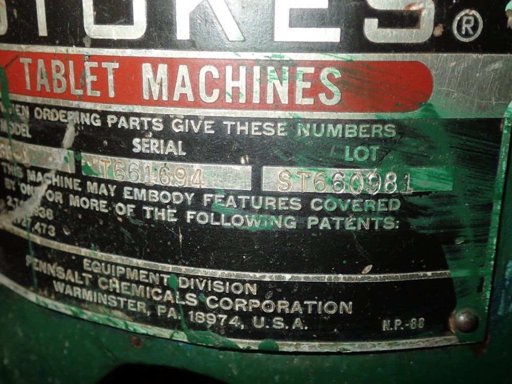 Stokes Tablet Press - 580-1