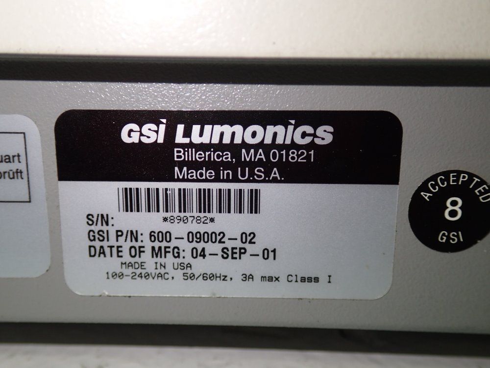 Gsi Lumonics Flat Bed Recorder - 600-09002-02