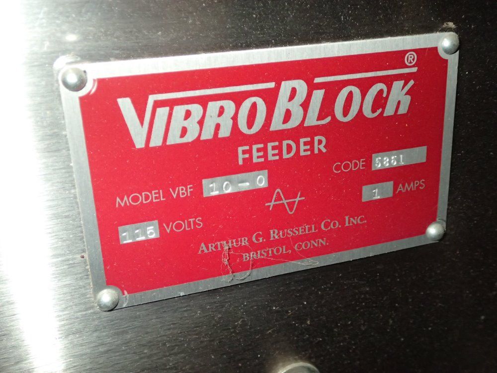 Vibro Block 55'' X 30'' X 38'' Id Vibratory Hopper / Feeder - Vbf10-0