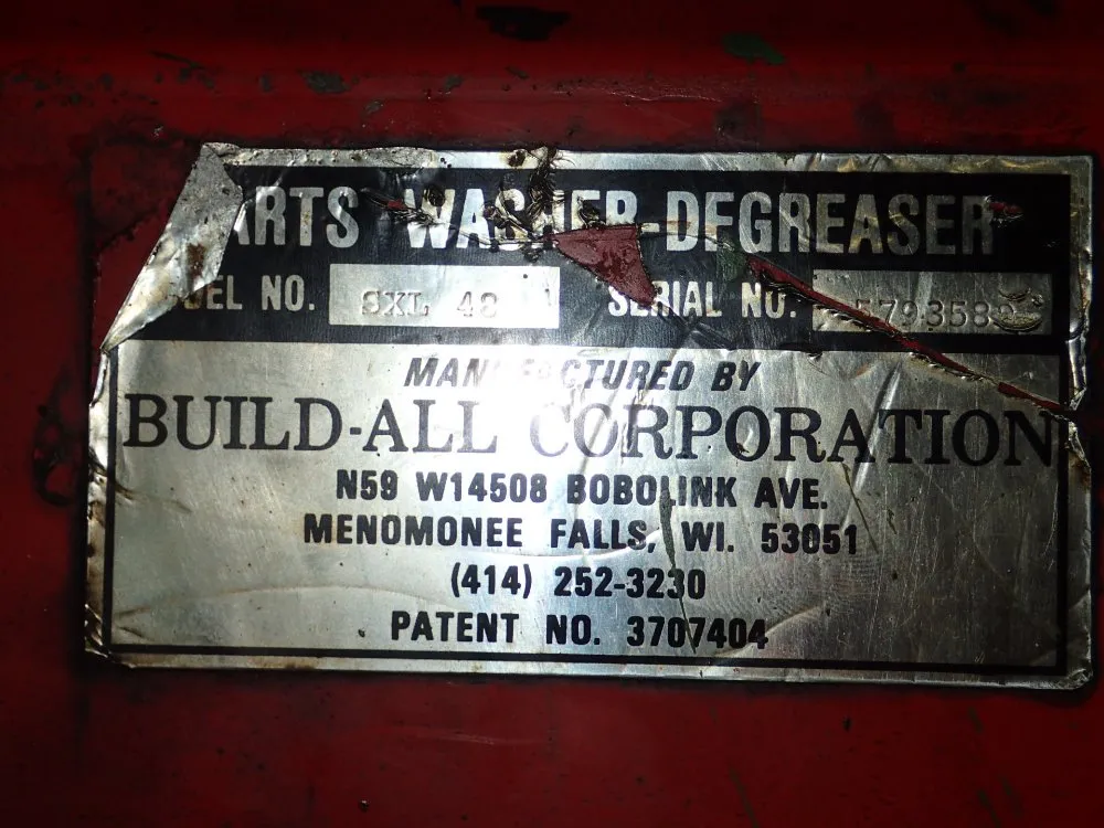 Build-all Corporation 28'' X 48'' X 14'' Parts Washer - Sxl-48