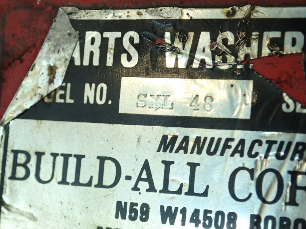 Build-all Corporation 28'' X 48'' X 14'' Parts Washer - Sxl-48