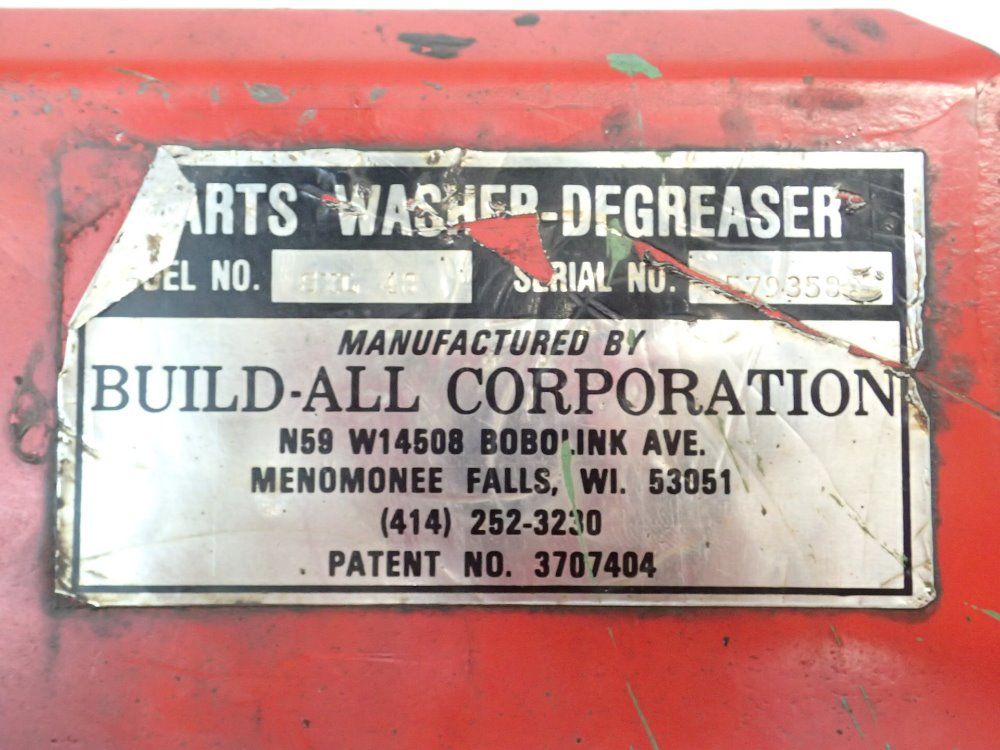 Build-all Corporation 28'' X 48'' X 14'' Parts Washer - Sxl-48