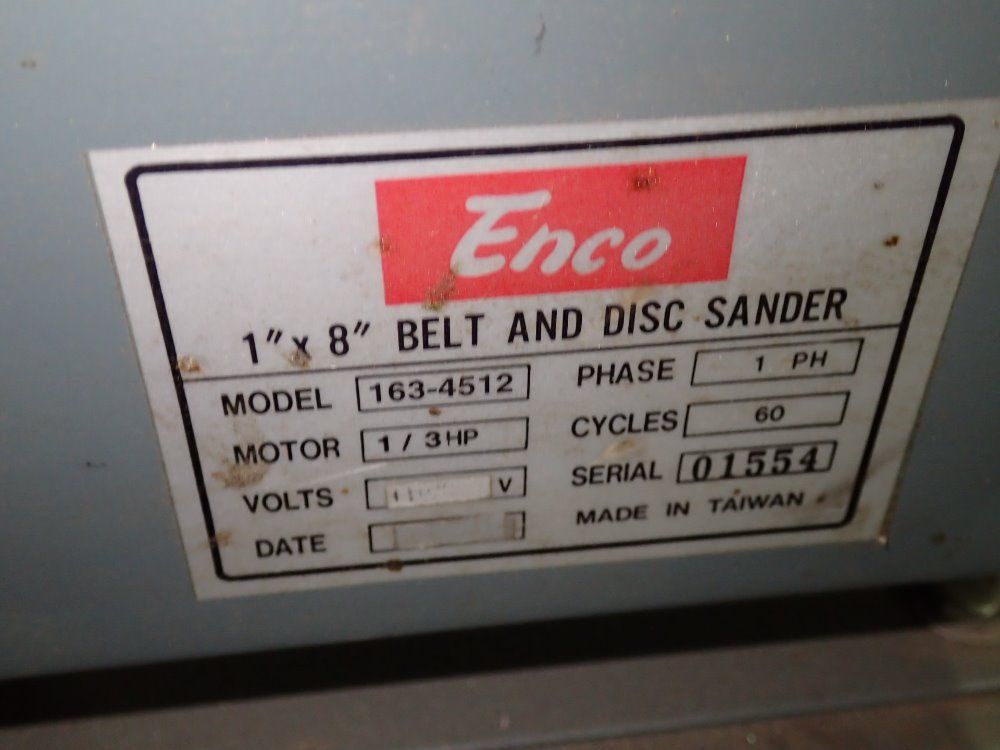 Enco 1'' / 8'' Belt/disc Sander - 163-4512