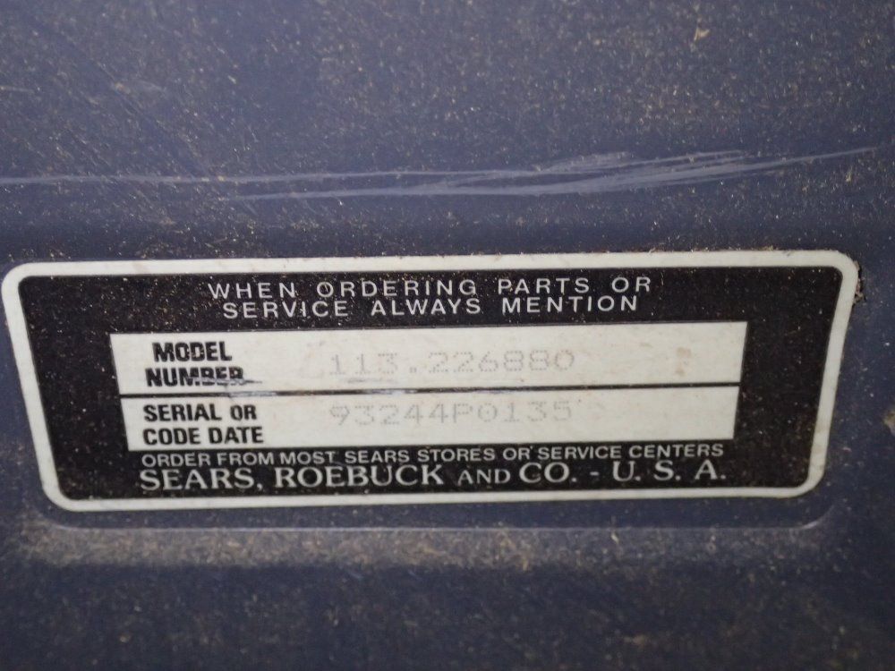 Sears / Craftsman 10'' Table Saw - 113.226880