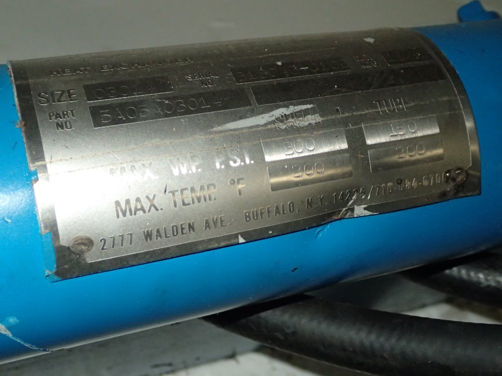 Basco 300 Psi @ 300* F Heat Exchanger - 201l