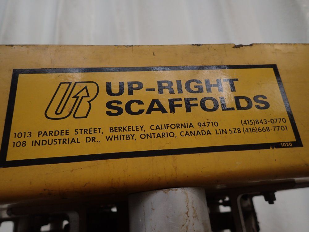 Up-right Scaffolds 250# Aluminum Pneumatic Man Lift