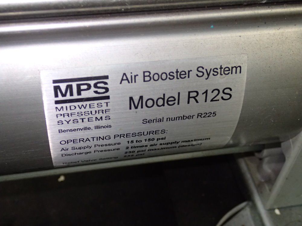 Mps/midwest Pressure Systems Air Booster System - R12s