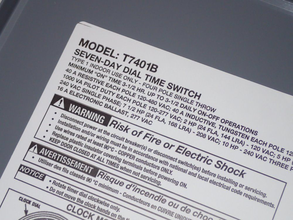 Intermatic Seven Day Dial Time Switch