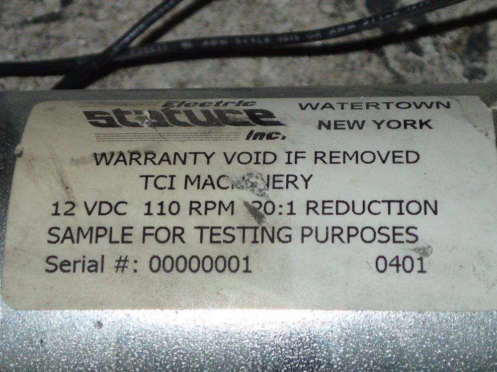 Statuce Inc. Gear Drive