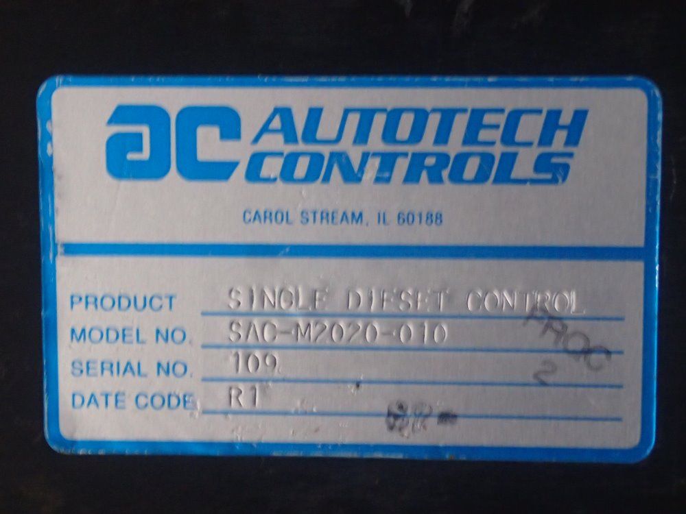 Autotech Controls Single Dieset Control