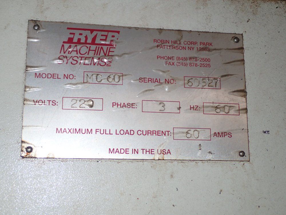 Fryer Machine Systems Cnc Vmc