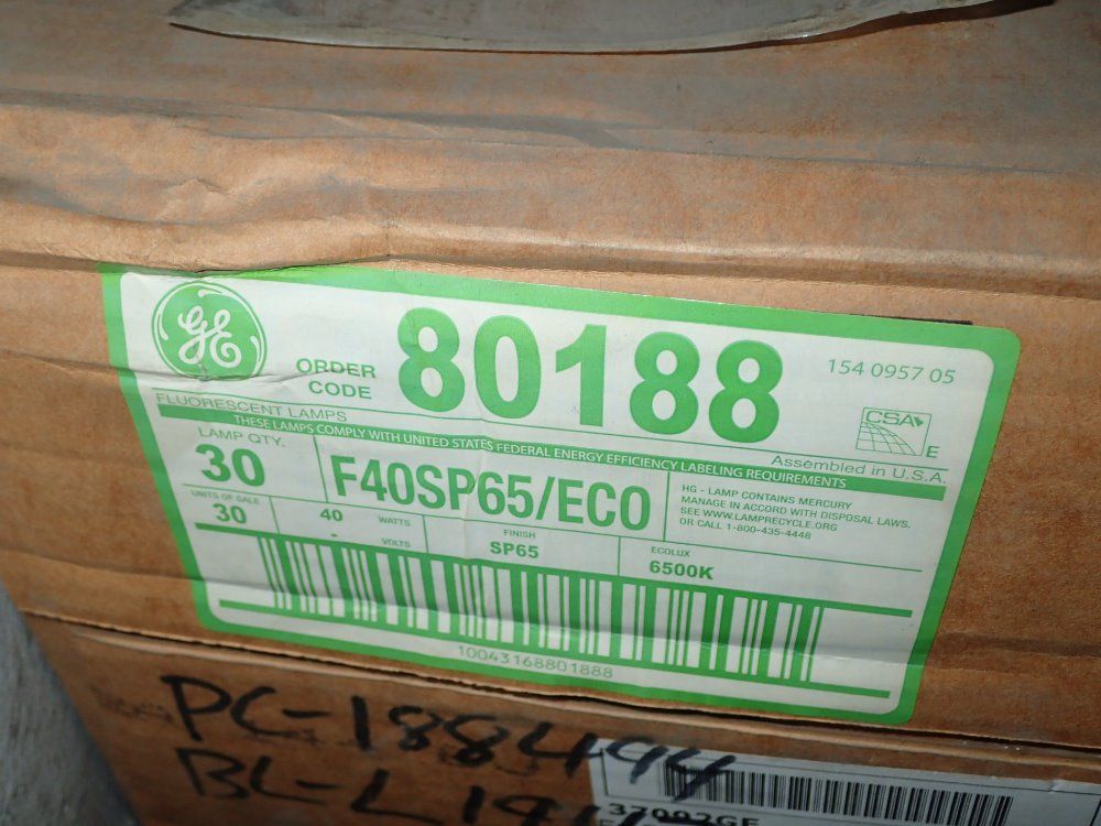 General Electric Fluorescent Light Bulbs