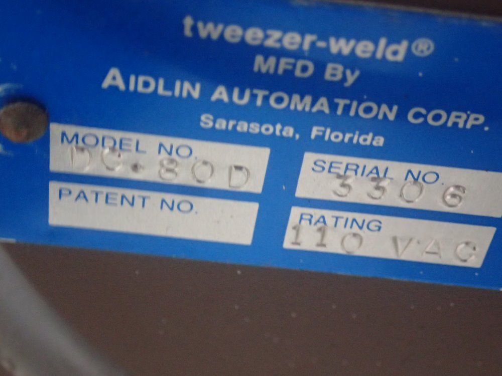 Aidlin Automation Tweezer Weld