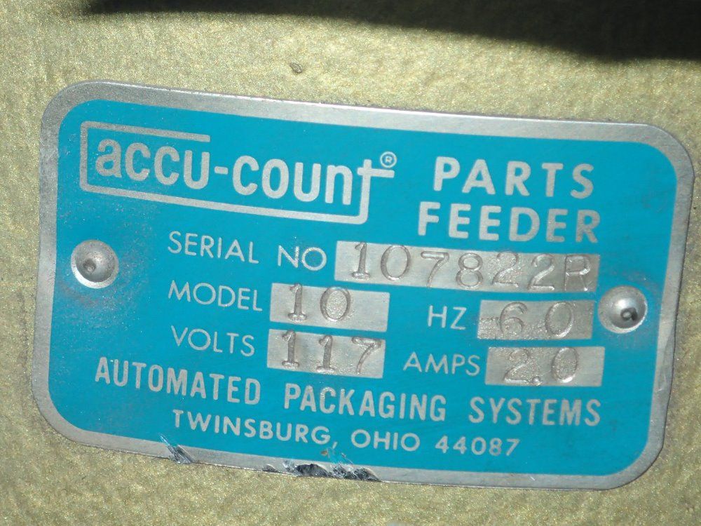 Accu - Count Vibratory Bowl