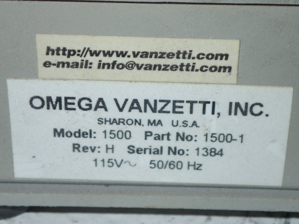 Omega Vanzetti Inc. Light Source