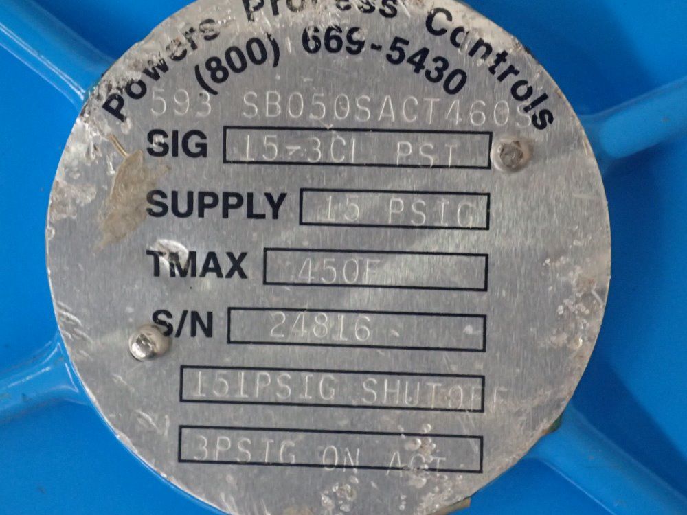 Power Process Controls Valve