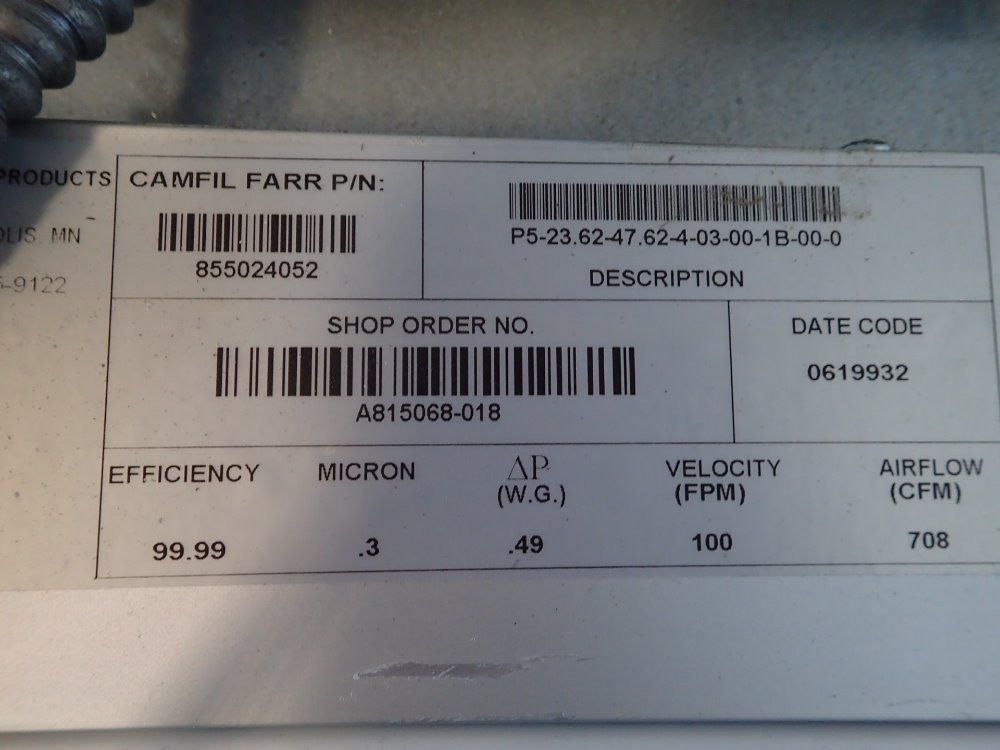Camfil / Farr Filter Units