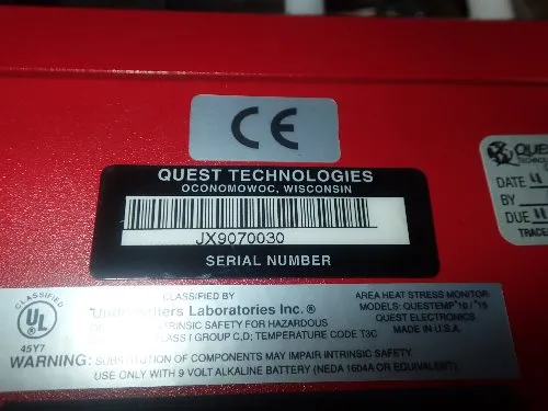 Quest Area Heat Stress Monitor