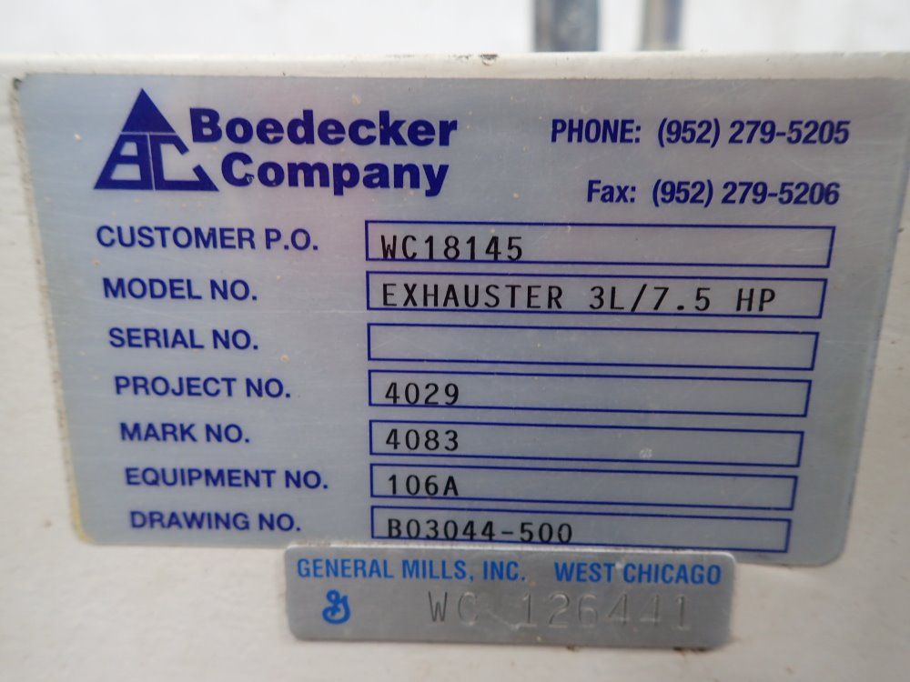 Boedecker Company Blower