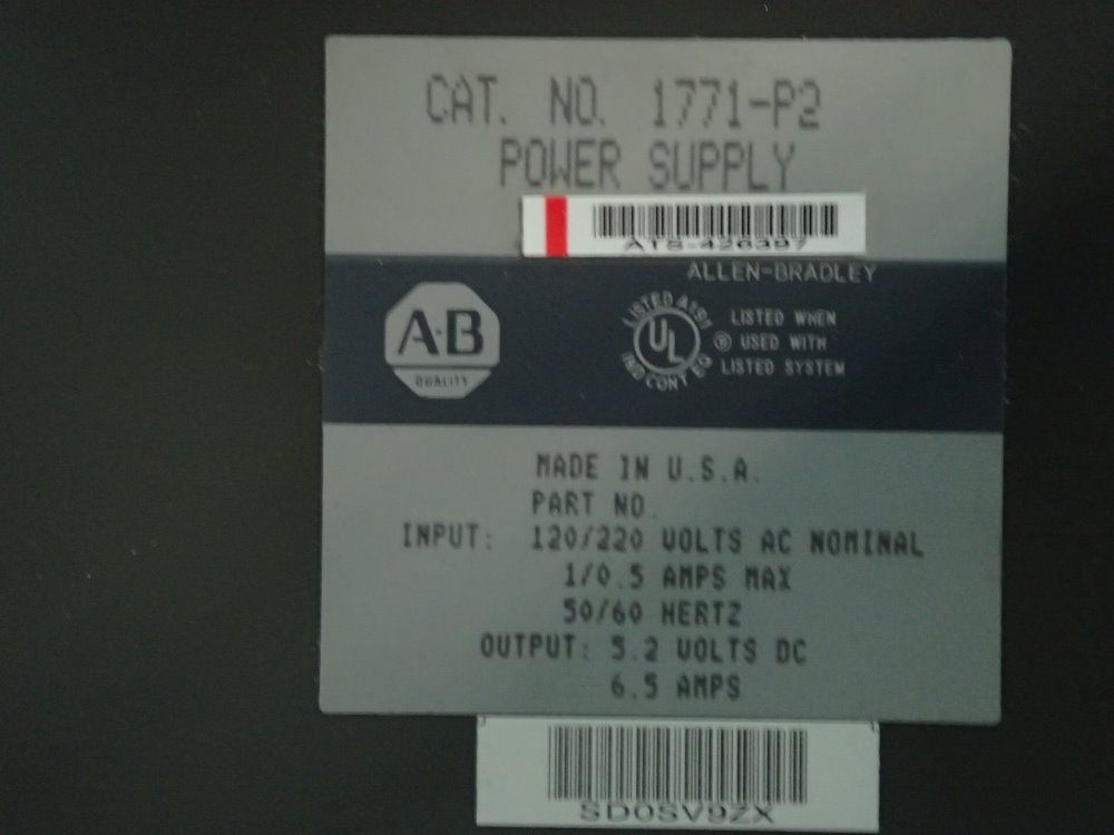 Allen Bradley Power Supply Power Supply