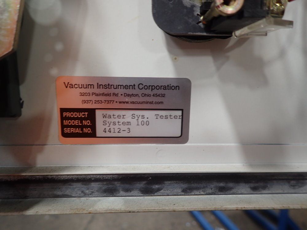 Vacuum Instrument Water System Tester
