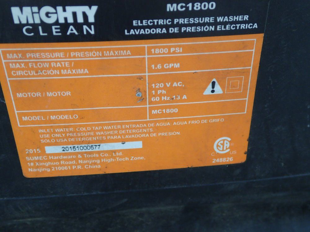 Mighty Clean Pressure Washer