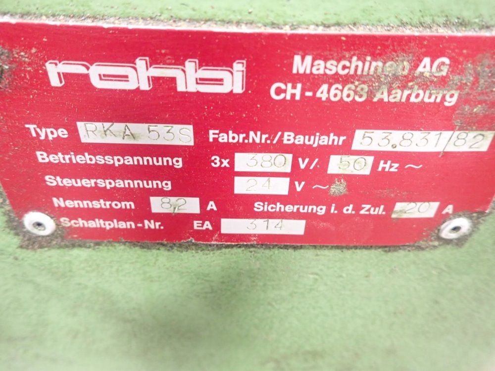 Rohbi Cutoff Saw W/ Feeder