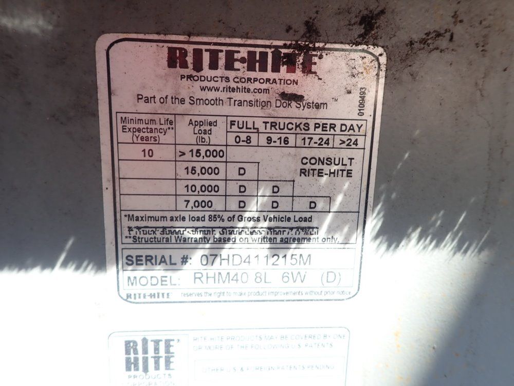 Rite-hite Dock Leveler